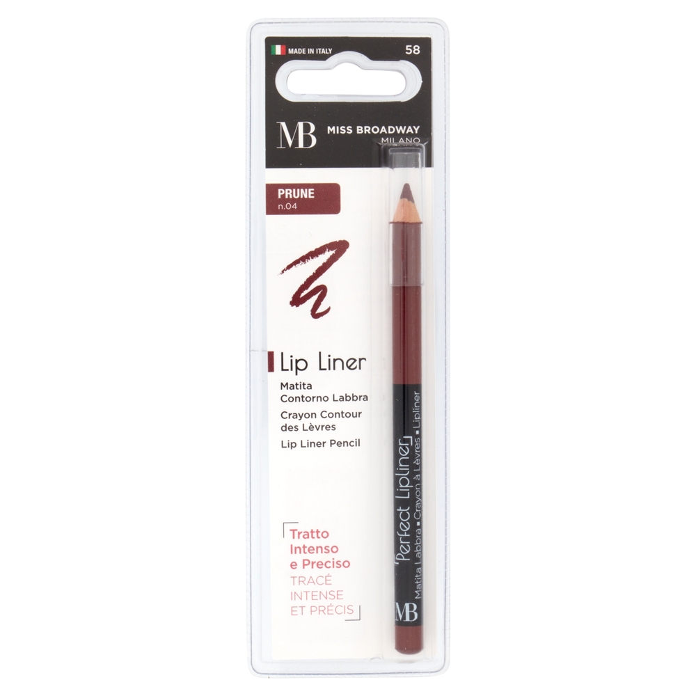 Miss Broadway Lip Liner Matita Contorno Labbra Prune n.04